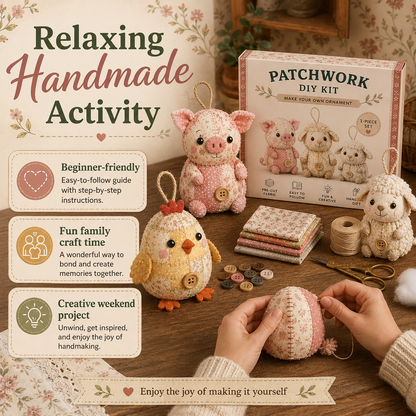 Patchwork Animal DIY Sewing Kit