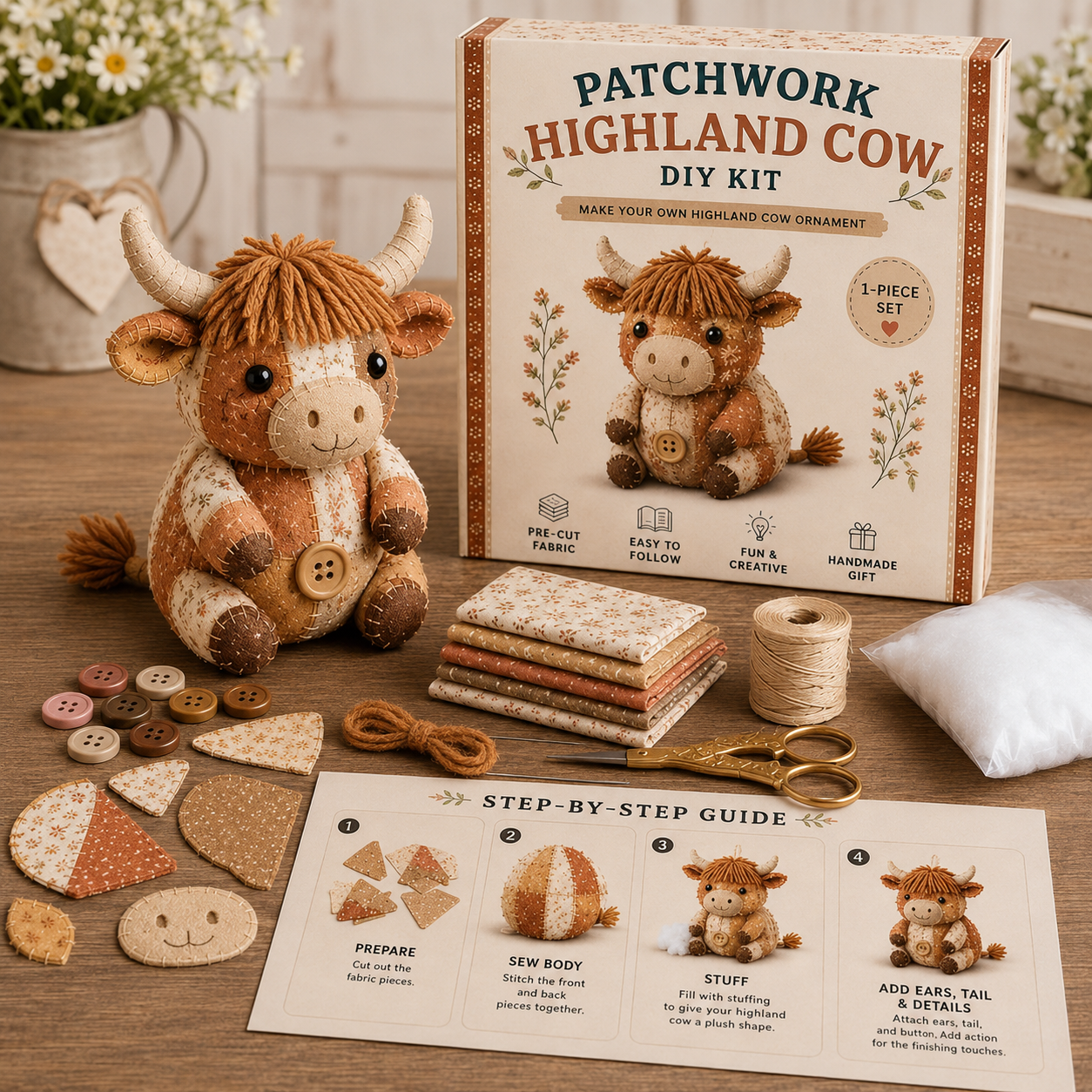 Patchwork Animal DIY Sewing Kit