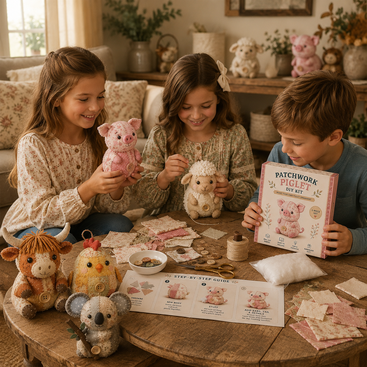 Patchwork Animal DIY Sewing Kit