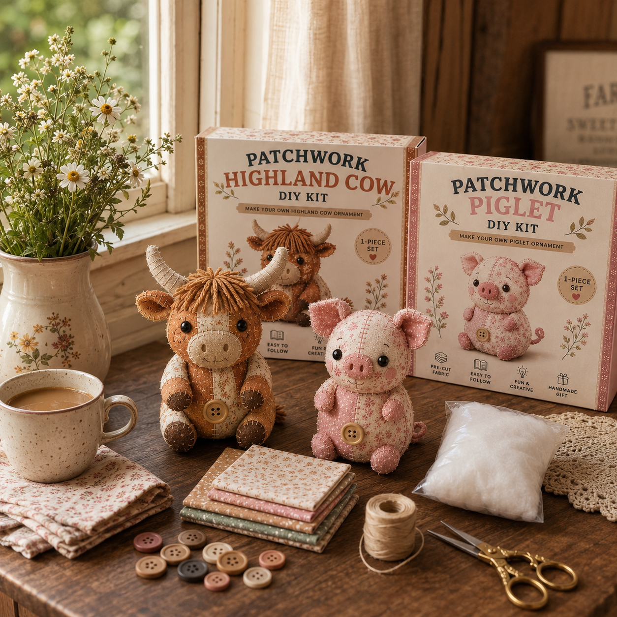 Patchwork Animal DIY Sewing Kit