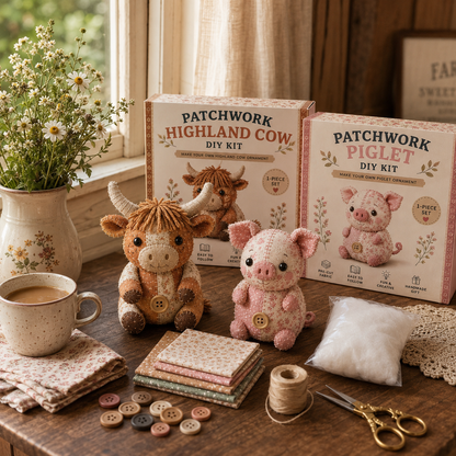 Patchwork Animal DIY Sewing Kit