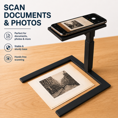 📱✨ Overhead Phone Camera Stand – Hands-Free Scanning, Filming & Content Creation