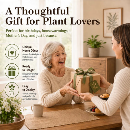 🌿🪴 Tree Root Planter – Sculptural Tabletop Plant Holder with Nature-Inspired Design
