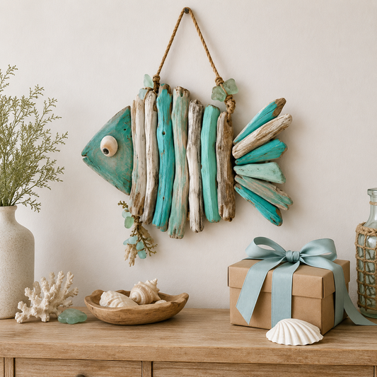 Coastal Driftwood Ocean Animal Wall Decor