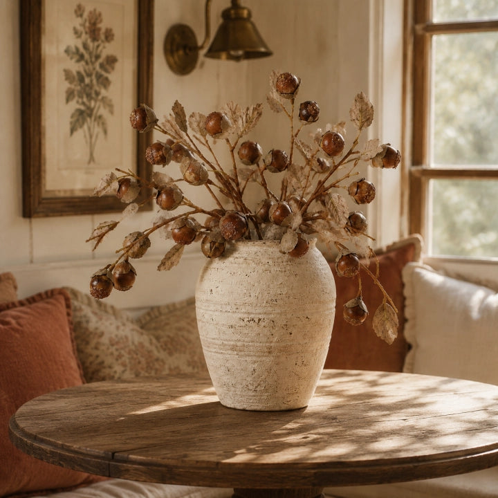 Vintage Faux Thistle Berry Stems