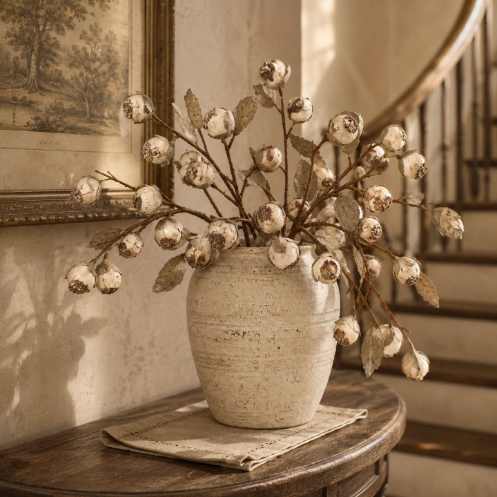 Vintage Faux Thistle Berry Stems