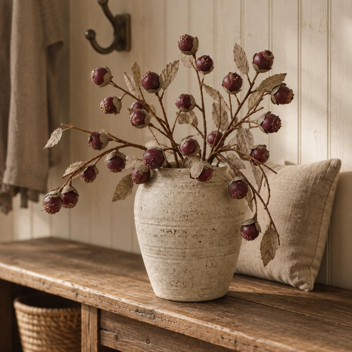 Vintage Faux Thistle Berry Stems