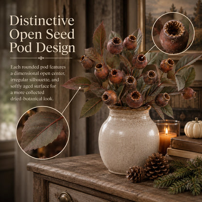 💐Vintage Faux Seed Pod Bundle