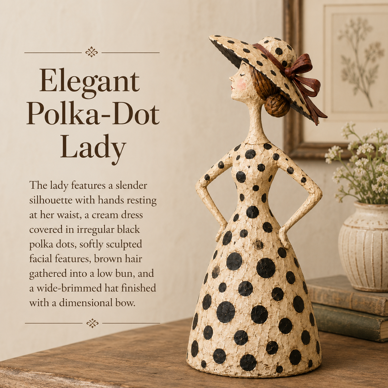 ✨Vintage  Cat & Lady Sculptures