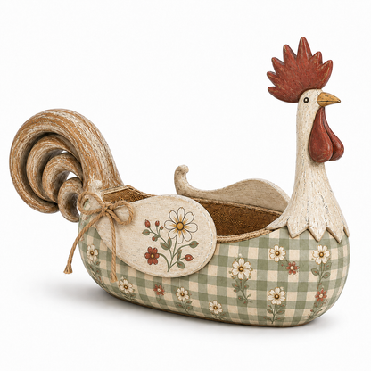 Vintage Farmhouse Rooster Utensil Holder