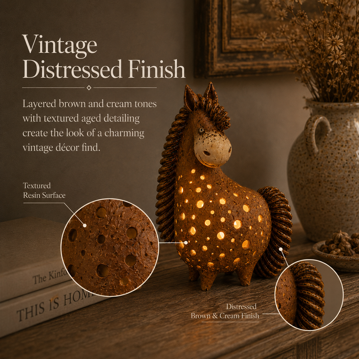 Vintage Horse Accent Light