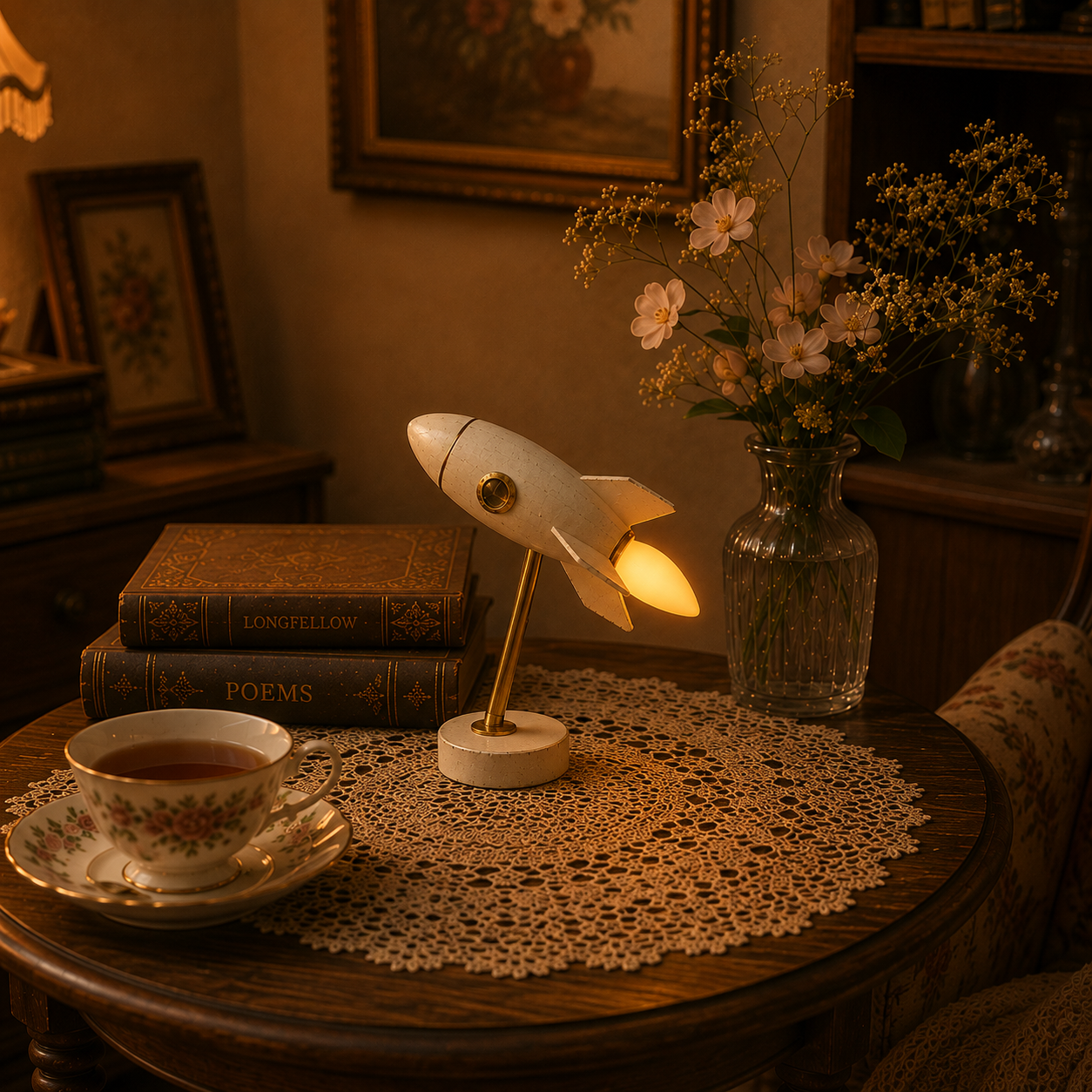 🚀Vintage Rocket Accent Light