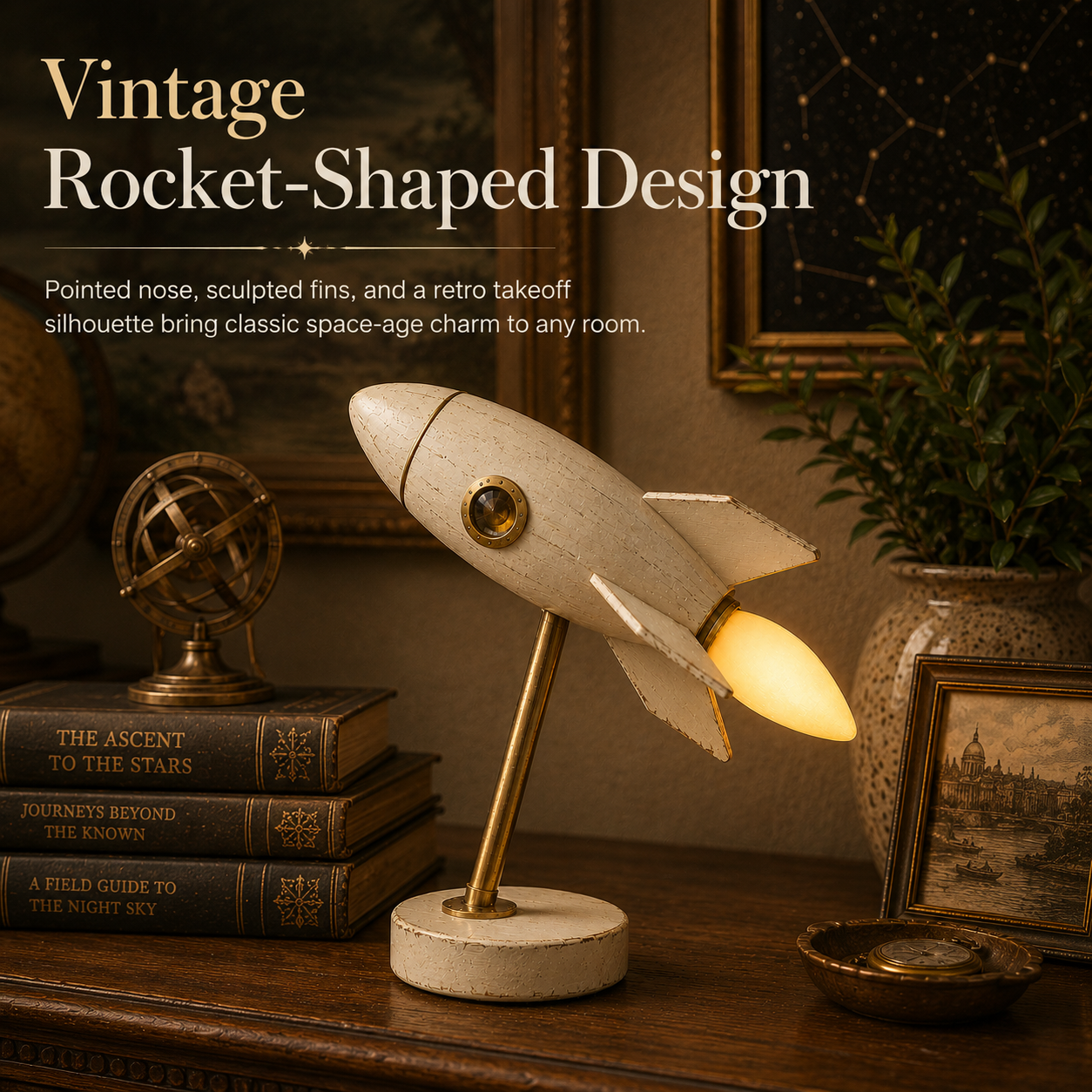 🚀Vintage Rocket Accent Light