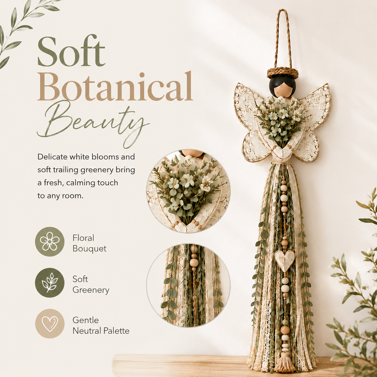 Angel Bouquet wall hanging product design