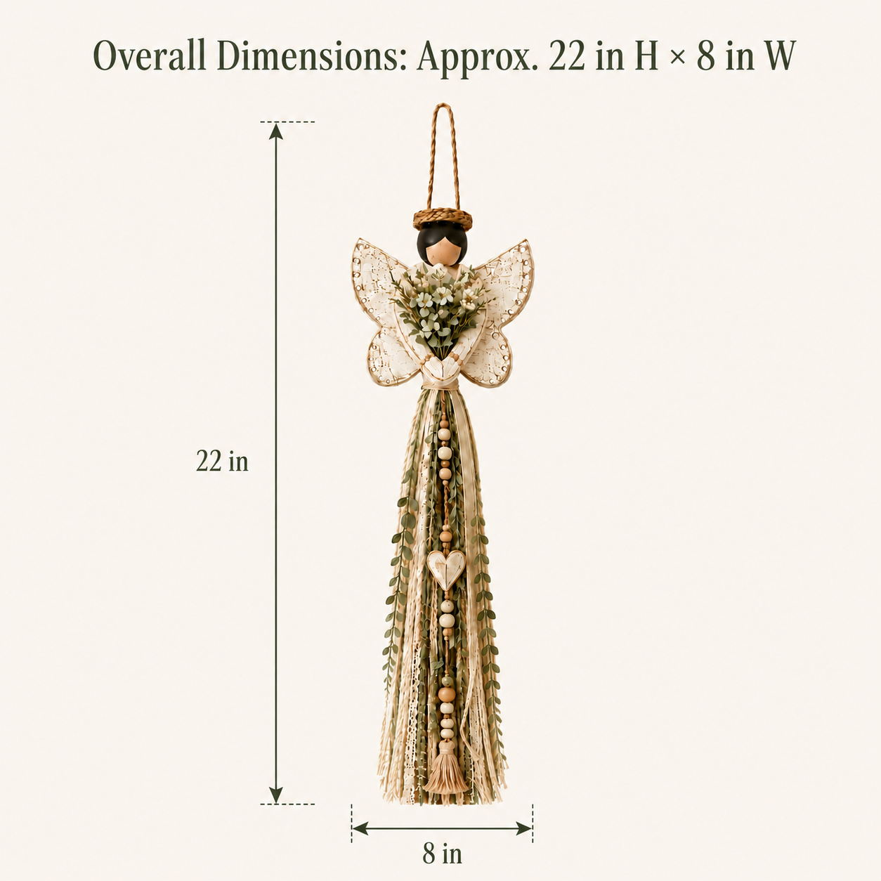 Grace In Bloom Angel Wall Hanging