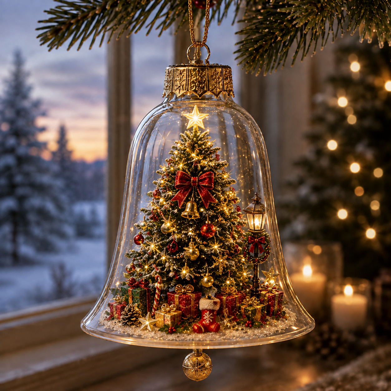 🔔✨ Glowing Christmas Bell – A Magical Light-Up Holiday Decoration