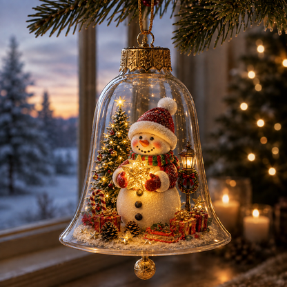 🔔✨ Glowing Christmas Bell – A Magical Light-Up Holiday Decoration