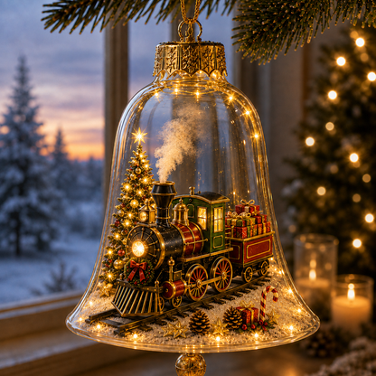 🔔✨ Glowing Christmas Bell – A Magical Light-Up Holiday Decoration