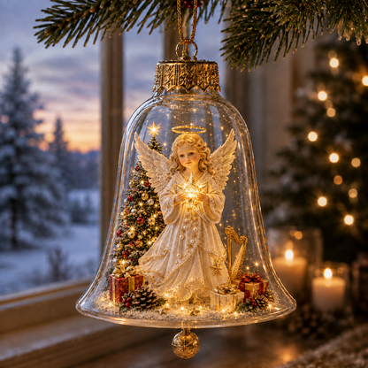 🔔✨ Glowing Christmas Bell – A Magical Light-Up Holiday Decoration