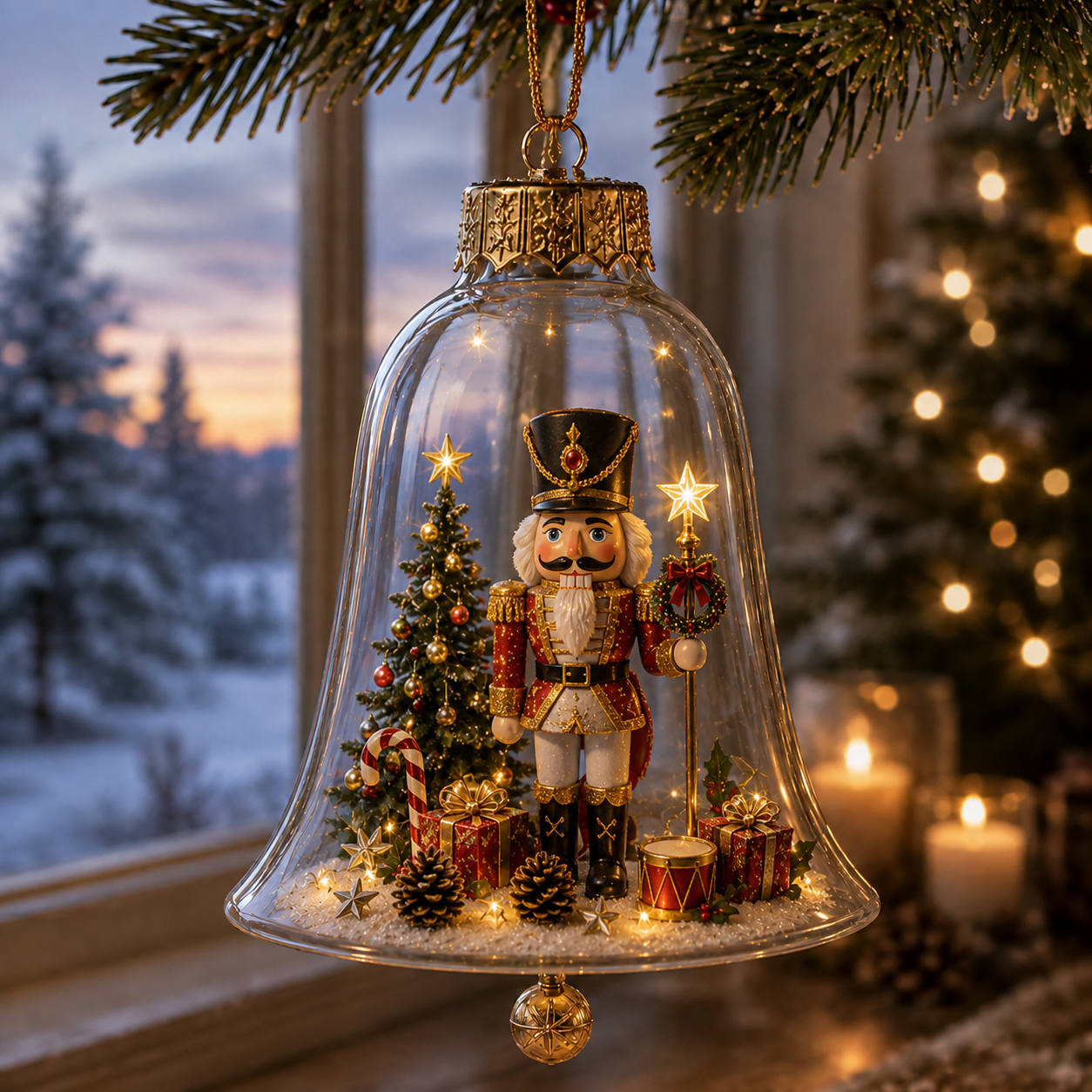 🔔✨ Glowing Christmas Bell – A Magical Light-Up Holiday Decoration