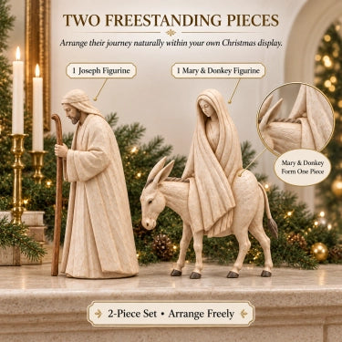 Two freestanding Nativity figurines