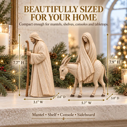 ✨ Journey to Bethlehem Nativity Figurine Set
