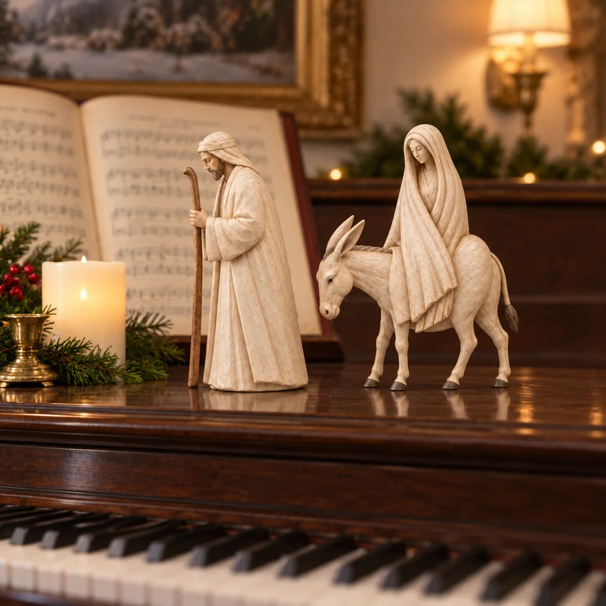 ✨ Journey to Bethlehem Nativity Figurine Set