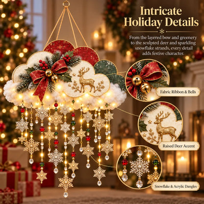 Vintage Lighted Christmas Snowfall Cloud
