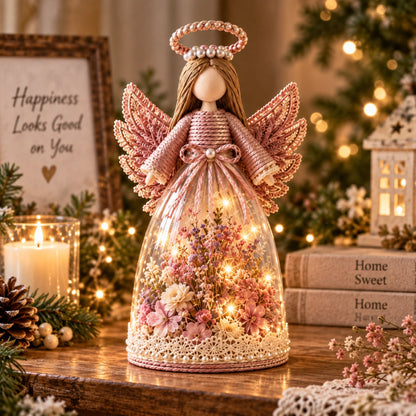 🎁 Lighted Floral Angel Figurine
