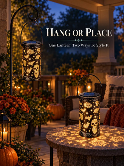 Solar Color-Changing Halloween Projection Lantern