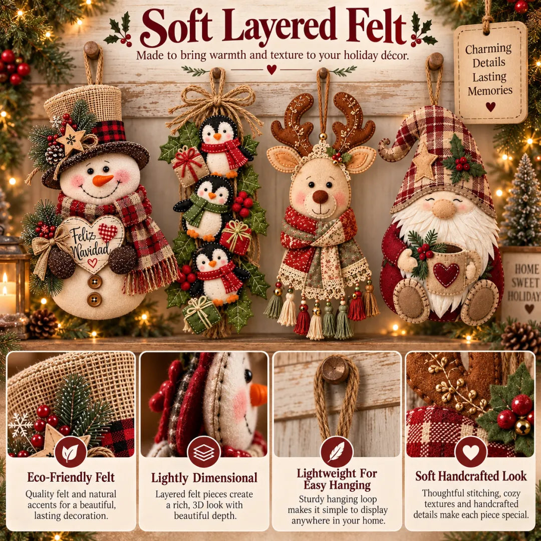 Vintage Christmas Character Door Hangers