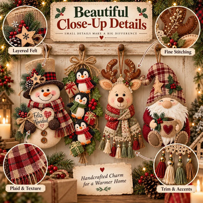 Vintage Christmas Character Door Hangers