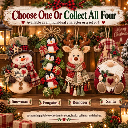 Vintage Christmas Character Door Hangers