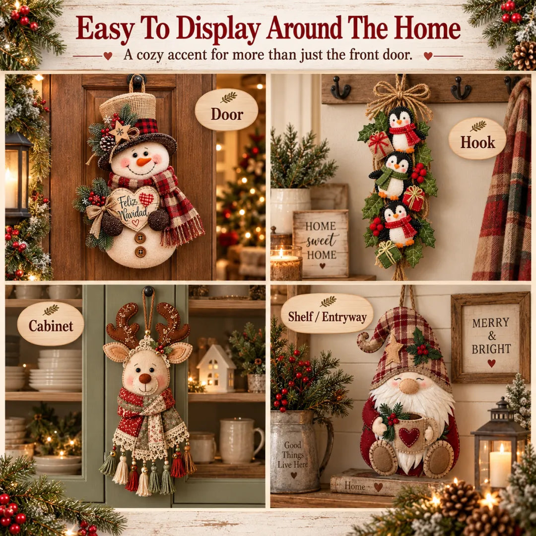 Vintage Christmas Character Door Hangers