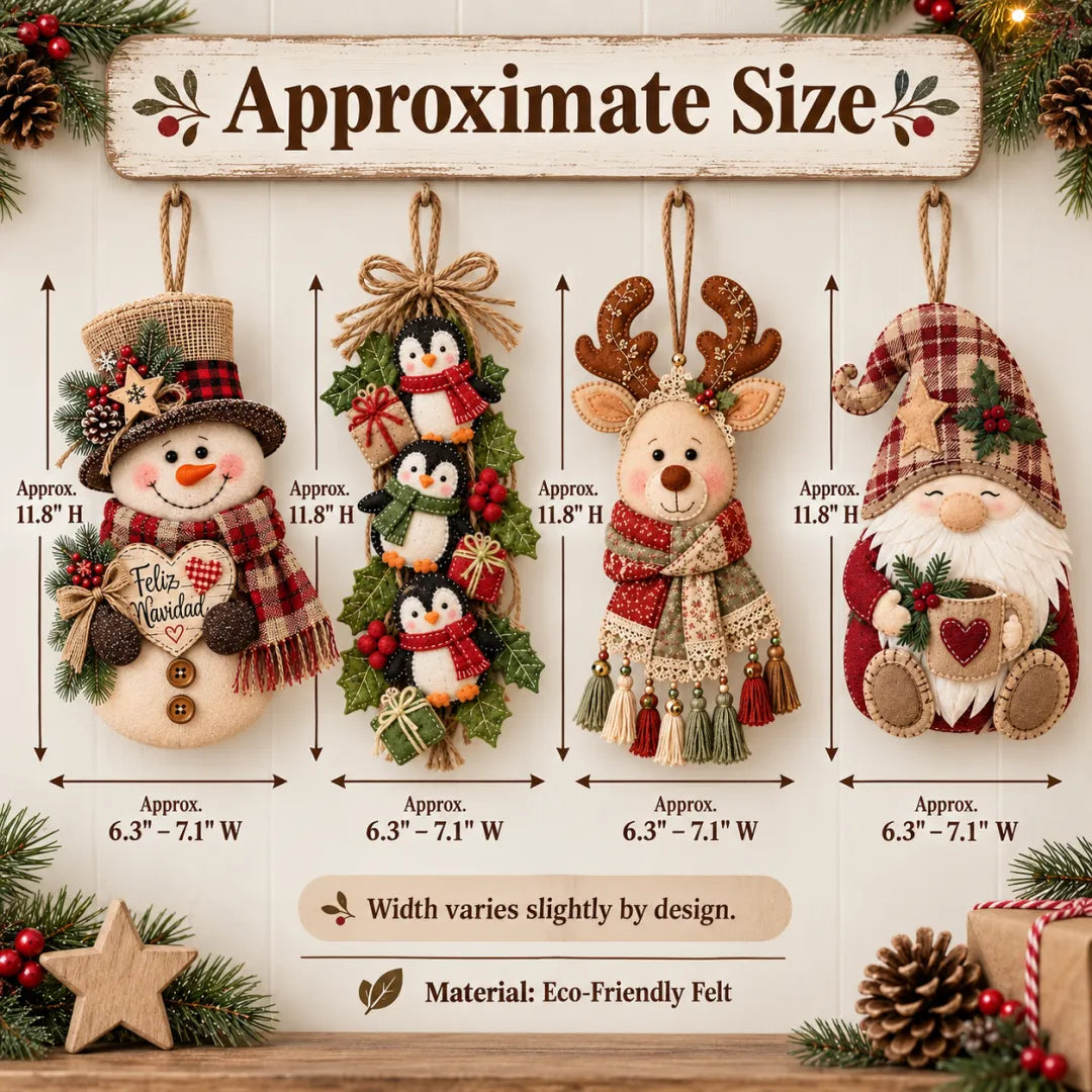 Vintage Christmas Character Door Hangers