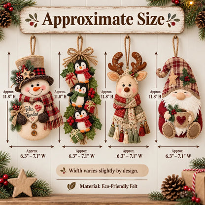 Vintage Christmas Character Door Hangers