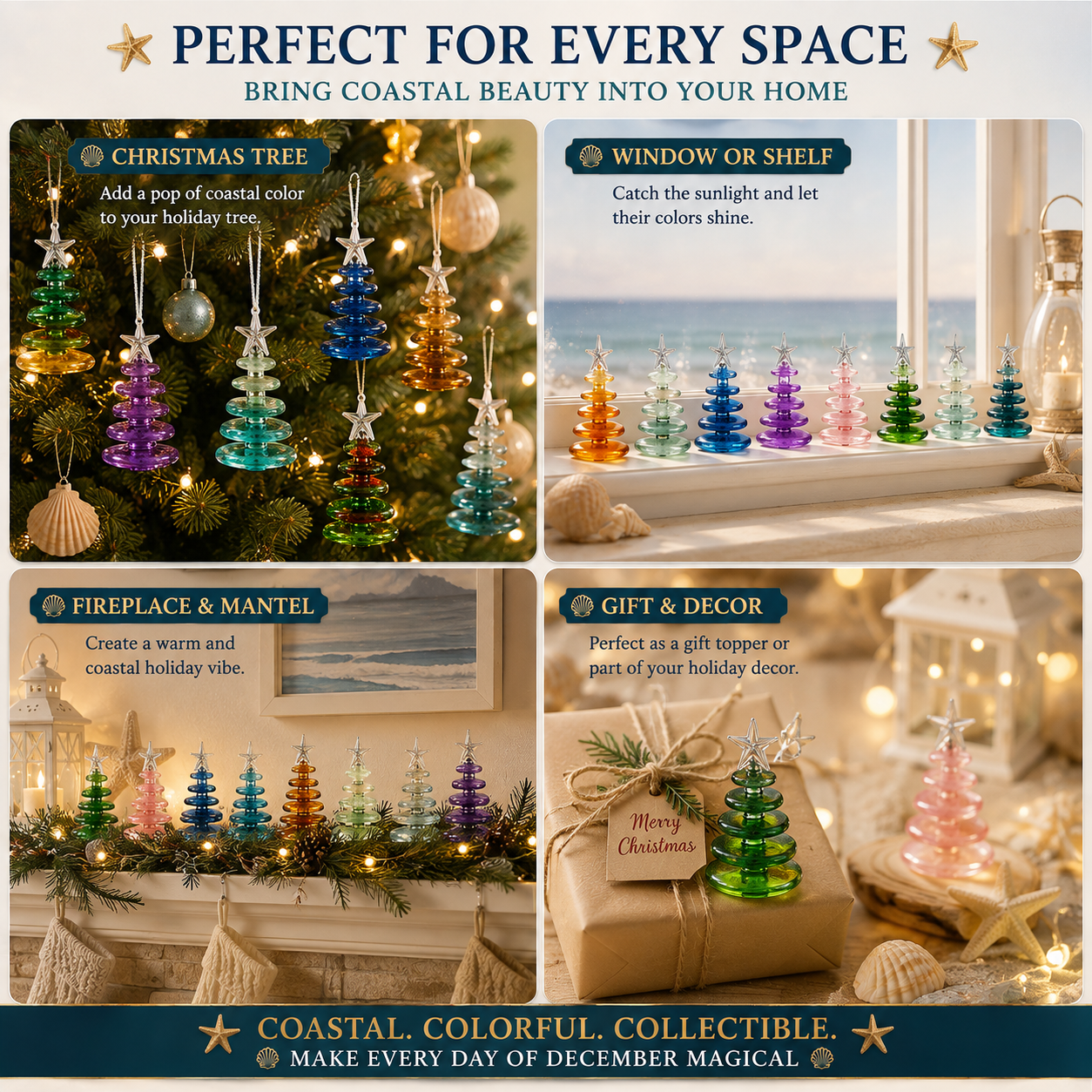 2026 Sea Glass Christmas Tree Advent Calendar
