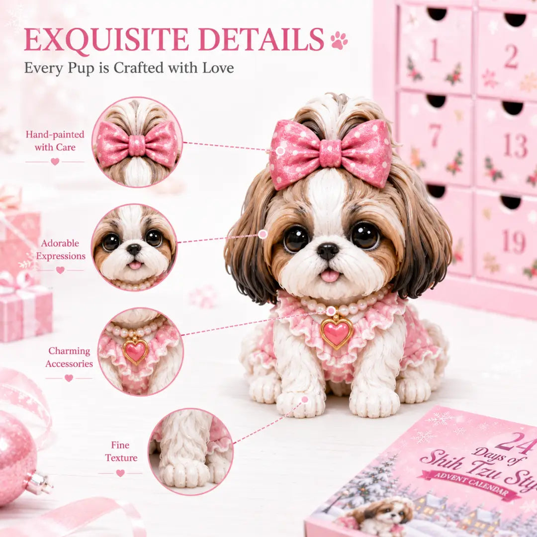 🐶 24 Days of Shih Tzu Christmas Advent Calendar 2026 – 24 Collectible Shih Tzu Surprises