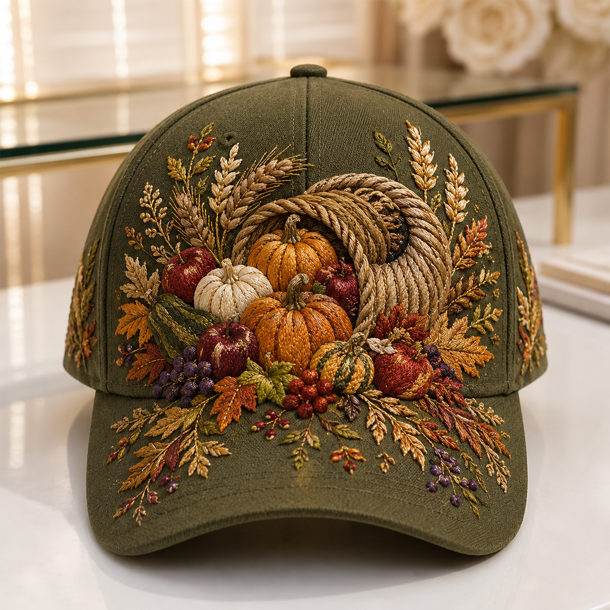 🐮🍂 3D Highland Cattle Harvest Cap for Fall