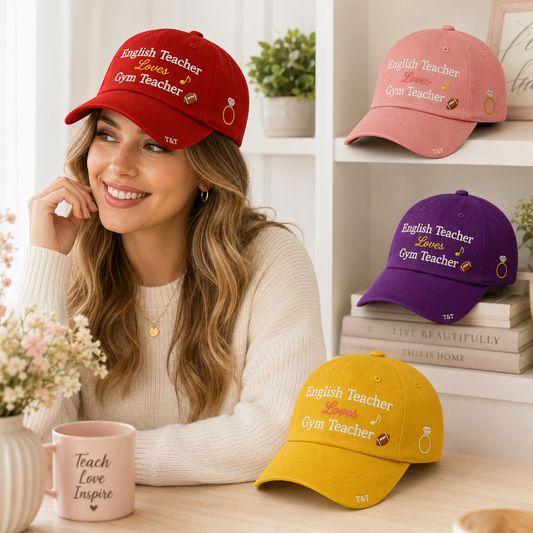 English Teacher & Gym Teacher Embroidered Cap