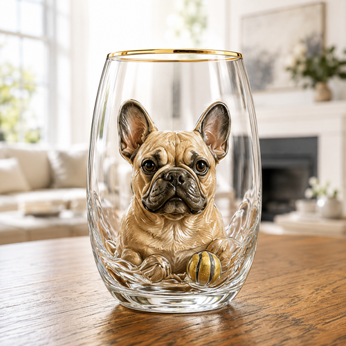 🐶 3D Dog Breed Glass Collection