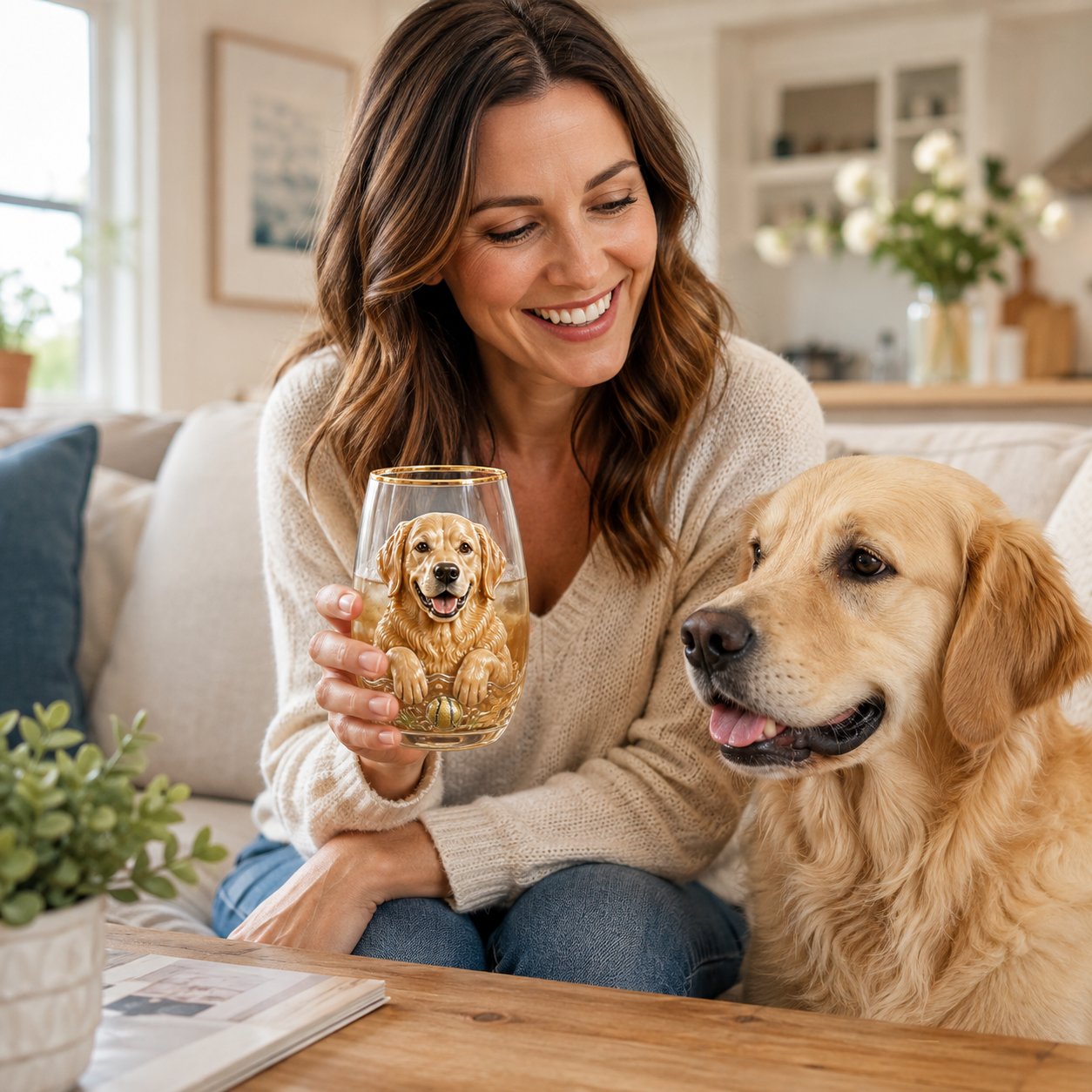 🐶 3D Dog Breed Glass Collection