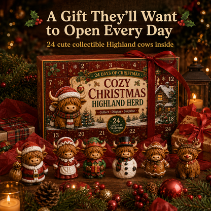 🤠 24PCS Western Highland Cow Collector Set – 4 Western Worlds + Secret #25 🐮✨
