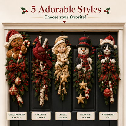 🎄 3D Quilted Christmas Door-Hugger DIY Sewing Kit