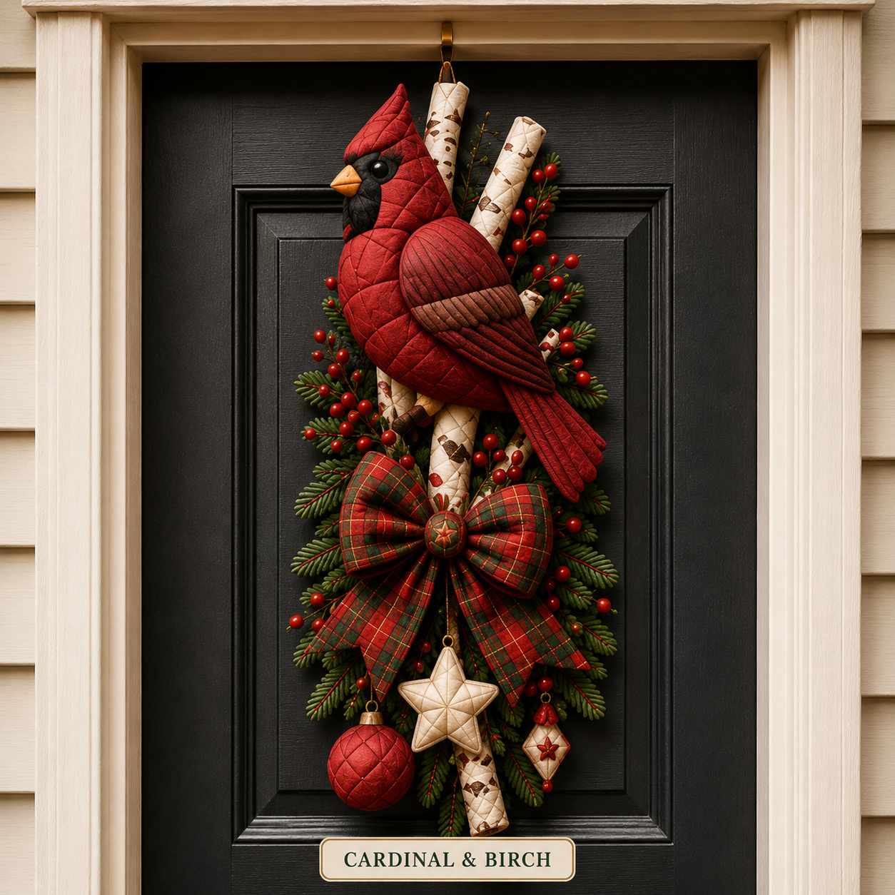 🎄 3D Quilted Christmas Door-Hugger DIY Sewing Kit
