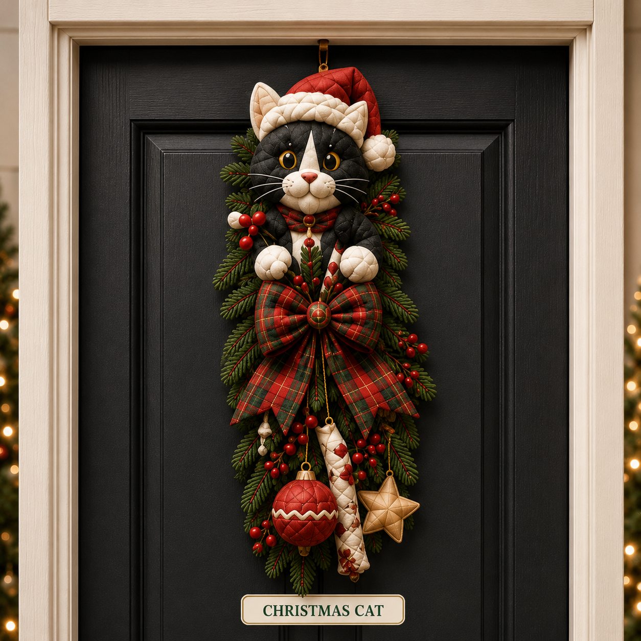 🎄 3D Quilted Christmas Door-Hugger DIY Sewing Kit