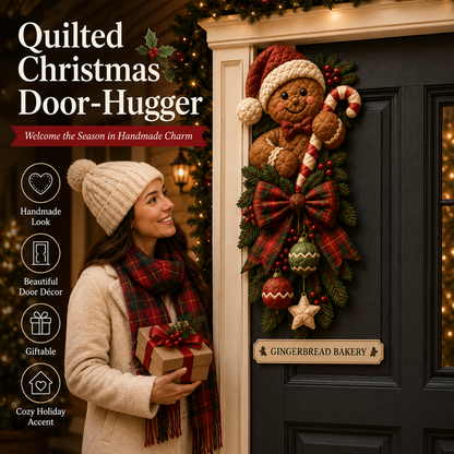 🎄 3D Quilted Christmas Door-Hugger DIY Sewing Kit
