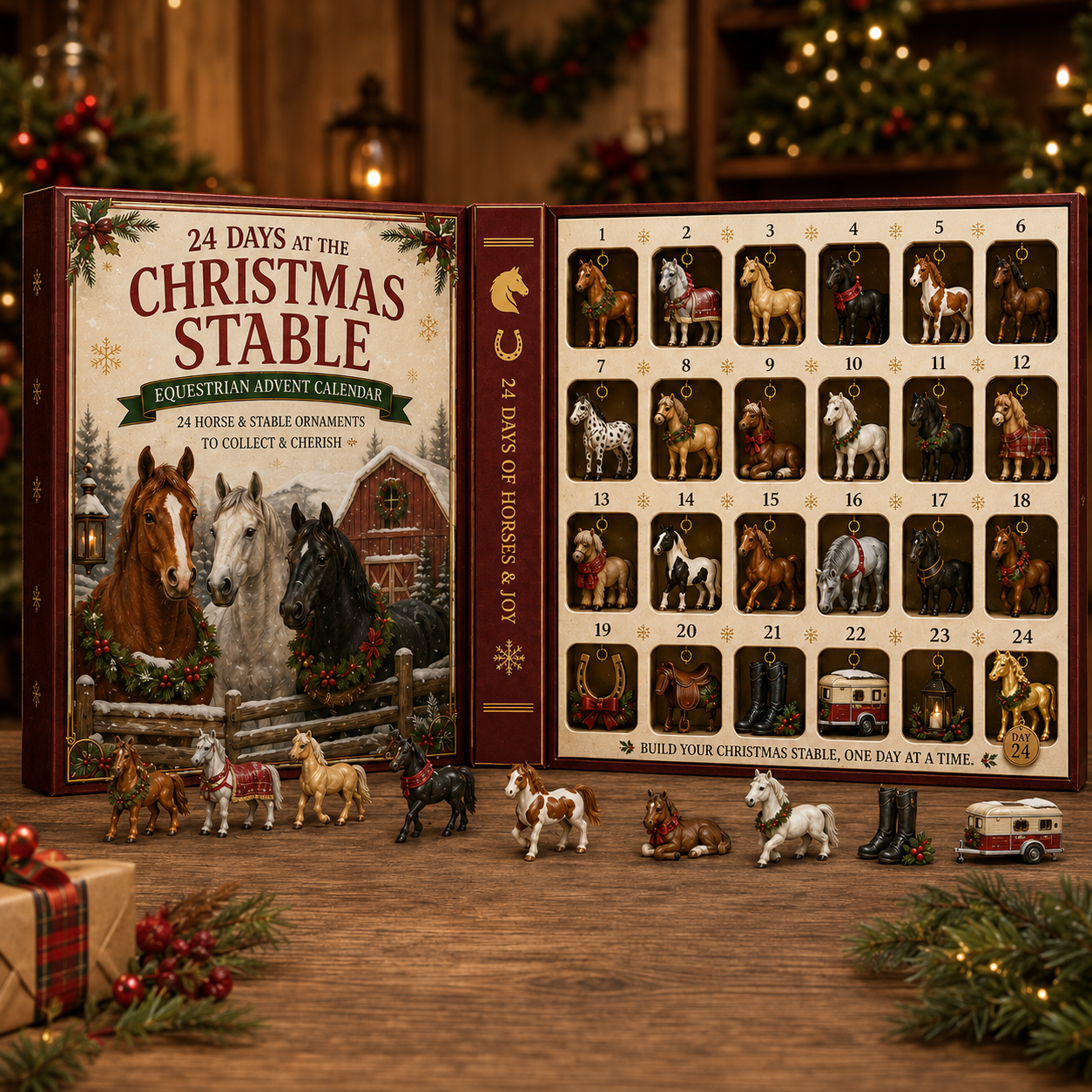 🐴🎄 24 Days at the Christmas Stable – 24 Collectible Horse & Equestrian Holiday Ornaments