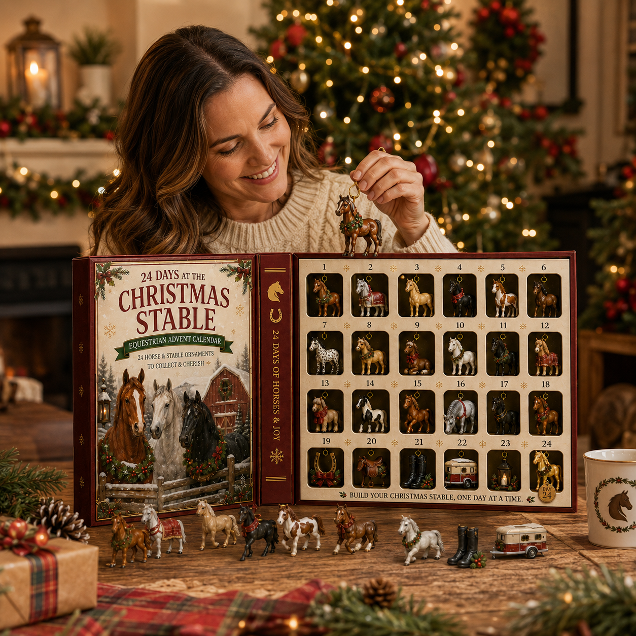 🐴🎄 24 Days at the Christmas Stable – 24 Collectible Horse & Equestrian Holiday Ornaments