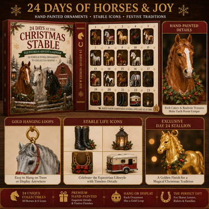 🐴🎄 24 Days at the Christmas Stable – 24 Collectible Horse & Equestrian Holiday Ornaments